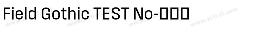 Field Gothic TEST No字体转换